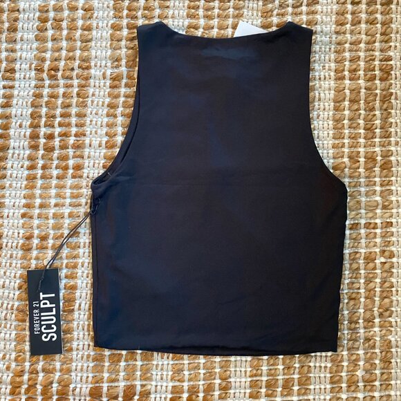 Forever 21 Sculpt Shape Cropped Tank Top – Size Small (NWT) - Picture 8 of 9